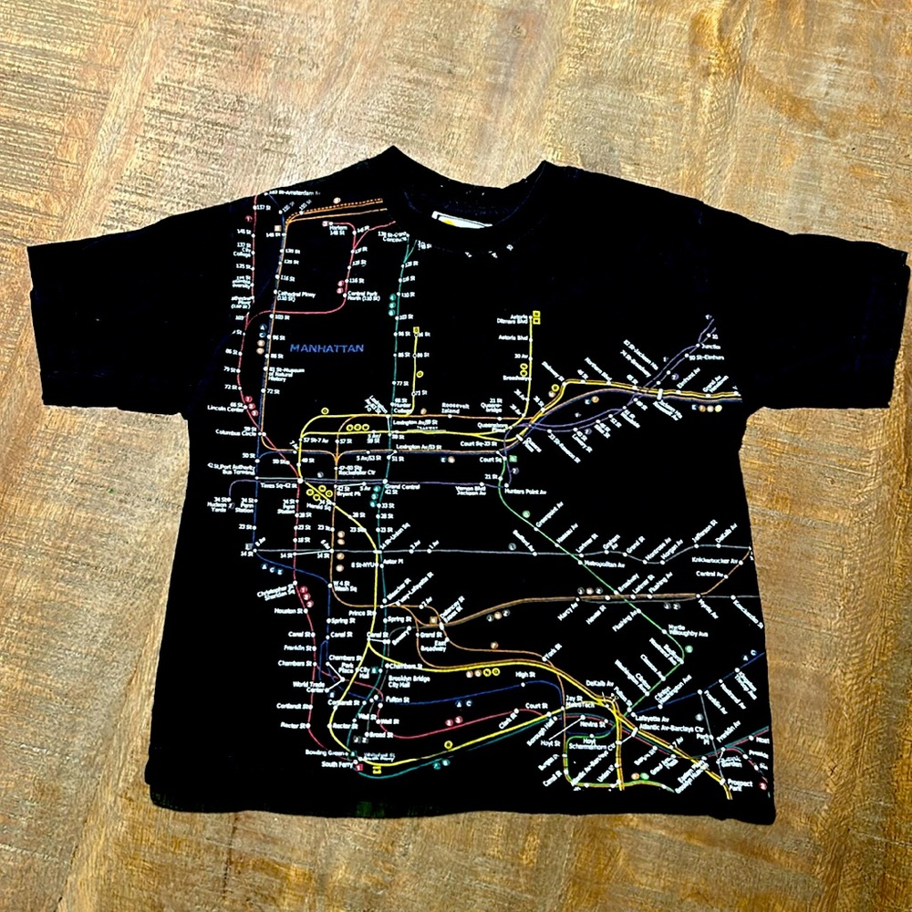 Toddler 3T New York City subway map t-shirt